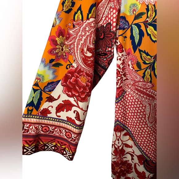 Hale Bob Mid-Length Multicolored V-Neck Dress Woman’s Size S - Picture 7 of 10